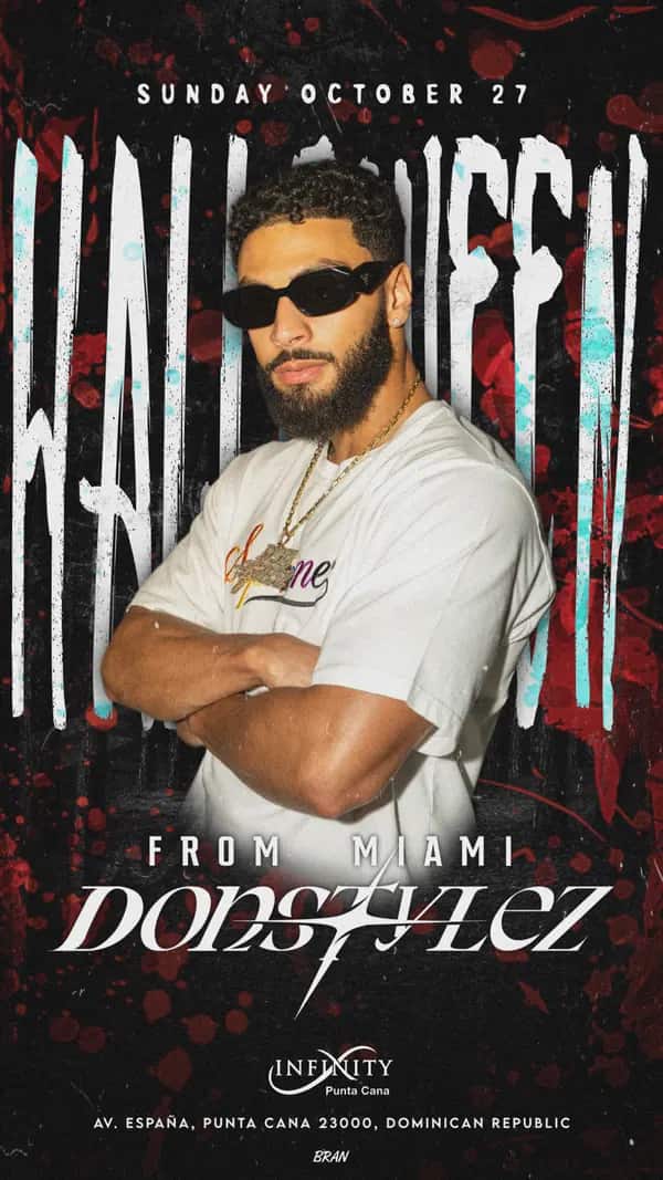 Don Stylez — Halloween in Punta Cana — Story size artwork designed by Bran Visuals for Don Stylez