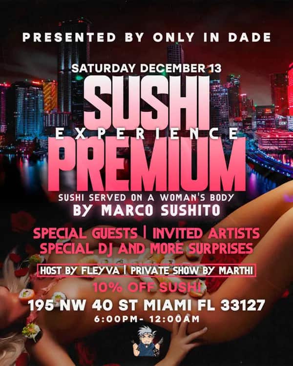 Sushi Premium — Feed size artwork designed by Bran Visuals for Only In Dade