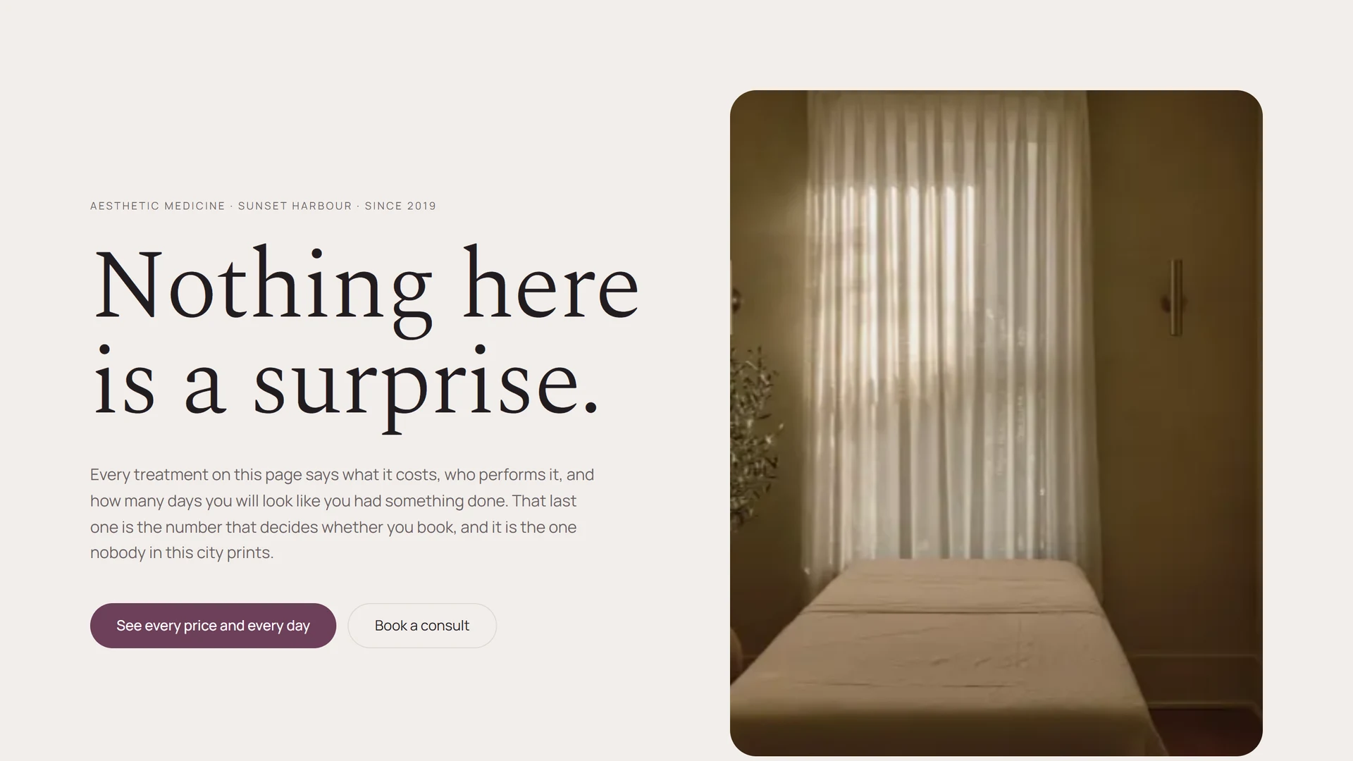 ORA — A med spa, at consultation
